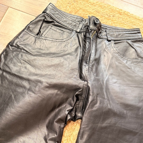 VNTG Bermans Leather Pants - Picture 2 of 6